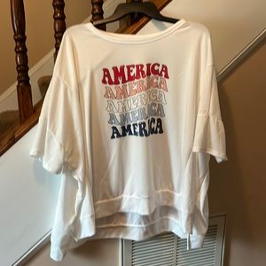 America Graphic Fantastic Fawn Oversized Top